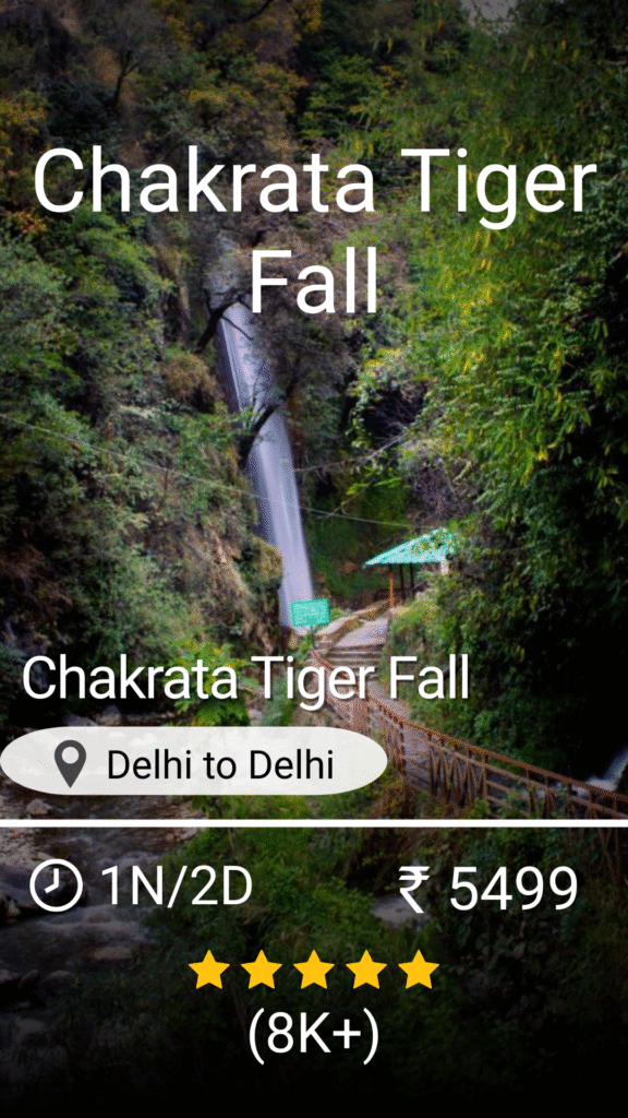 Chakrata and Tiger Fall travel package with scenic waterfalls and peaceful hill views – Safar Destiny